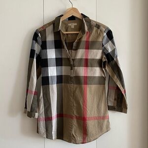 🍂fall drop🍂 Burberry classic Nova check plaid shirt